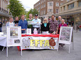 13th August 2011. Anti-Vivisection Day of Action in Exeter city centre.