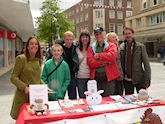 Anti-vivisection stall in Exeter, June 2012