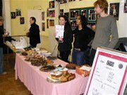 3rd March 2007. EFFA volunteers did us proud on Saturday by baking a fantastic selection of yummy vegan cakes for our Coffee and Cake Fundraiser in Kalendar Hall in Exeter.