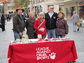 EFFA LACS stall in Exeter city centre, November 2013