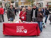 EFFA LACS stall in Exeter city centre, November 2013