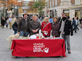 EFFA LACS stall in Exeter city centre, November 2013