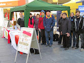 Go Vegan Launch stall, Exeter, March 2014