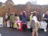 Go Vegan stall, Exeter, March 2014