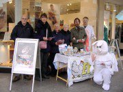 8th May 2010. Global Boycott Procter & Gamble Day 2010. The bunny makes its annual appearance in less than spring-like conditions.