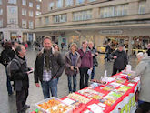 Vegan Day stall, Exeter, November 2014