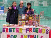 28th October 2006. World Vegan Day, Exeter. Information stall in the city centre.