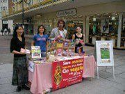 30th September 2006. Viva! Information Stall, Exeter. We had an excellent response to our Viva! stall, with lots of petitions signed and many leaflets distributed.