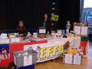29th November 2009. Animal Aid's 3rd South West Christmas Without Cruelty Fayre, Exeter Corn Exchange. Once again, EFFA ran a stall at this popular regional event organised by Animal Aid.